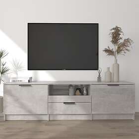 vidaXL TV Stand 140x35x40 cm concrete grey engineered wood 811452