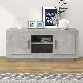 vidaXL TV Stand betonggrå 102x35x45 cm konstruerat trä 811794
