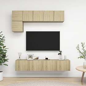 vidaXL TV Stand 5 Piece Sonoma Oak Chipboard 3079008