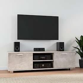 vidaXL TV Stand betonggrå 140x40.5x35 cm konstruerat trä 342625