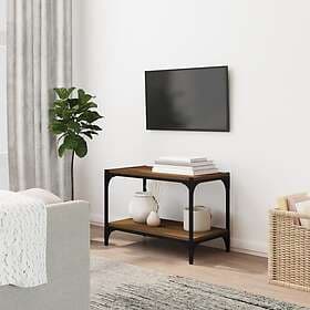vidaXL TV Stand brun ek 60x33x41 cm konstruerat trä och stål 819321