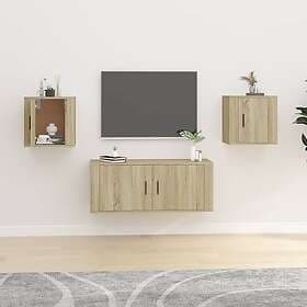 vidaXL Väggmonterade tv-skåp 2 st Sonoma ek 40x34.5x40 cm 816647
