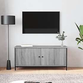 vidaXL TV Stand med dörrar grå sonoma 102x35x45 cm konstruerat trä 826293