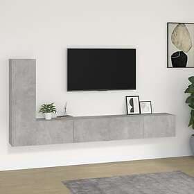 vidaXL TV Stand 3 parts concrete grey engineered wood 3114321