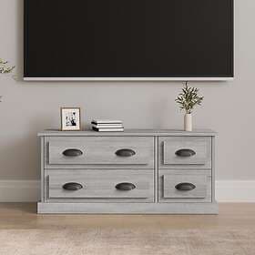vidaXL TV Stand grå sonoma 100x35.5x45 cm konstruerat trä 816454