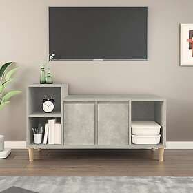 vidaXL TV Stand betonggrå 100x35x55 cm konstruerat trä 821176