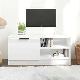 vidaXL TV Stand 80x35x36.5 cm white high gloss constructed wood