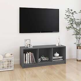 vidaXL TV Stand grå 104x33x41 cm massiv furu 809962