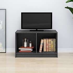 vidaXL TV Stand grå 70x33x42 cm massiv furu 809944