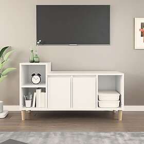 vidaXL TV Stand vit 100x35x55 cm konstruerat trä 821172