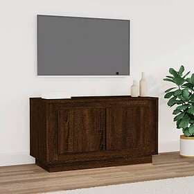 vidaXL TV Stand brun ek 80x35x45 cm konstruerat trä 819859