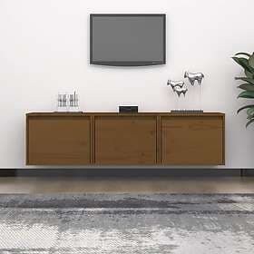 vidaXL TV Stand 3 st honungsbrun massiv furu 3100127
