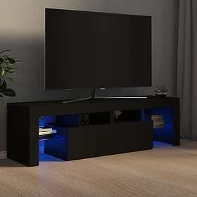 vidaXL TV Stand med LED-belysning svart 140x36.5x40 cm 804365