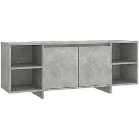 vidaXL TV Stand betonggrå 130x35x50 cm spånskiva 809588
