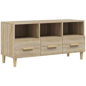 vidaXL TV Stand sonoma-ek 102x36x50 cm konstruerat trä 812603