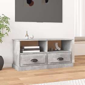 vidaXL TV Stand betonggrå 93x35.5x45 cm konstruerat trä 816468