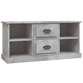 vidaXL TV Stand betonggrå 99.5x35.5x48 cm konstruerat trä 816276