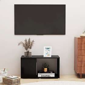 vidaXL TV Stand 60x24x32 cm constructed wood black