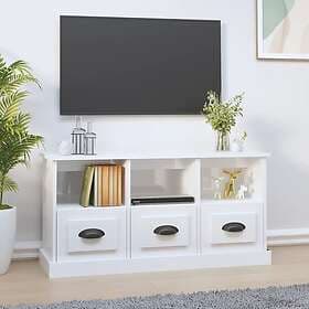 vidaXL TV Stand 100x35x50 cm white high gloss constructed wood