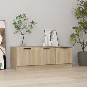 vidaXL TV Stand sonoma-ek 102x35x36.5 cm konstruerat trä 811361