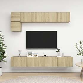 vidaXL TV Stand 5 Piece Sonoma Oak Engineered Wood 3079009