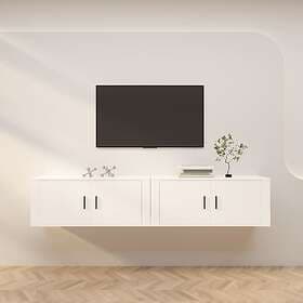 vidaXL Väggmonterade tv-skåp 2 st vit 100x34.5x40 cm 3188366