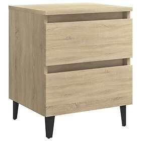 vidaXL Nightstand 2 pcs Sonoma Oak 40x35x50cm Engineered Wood 805876