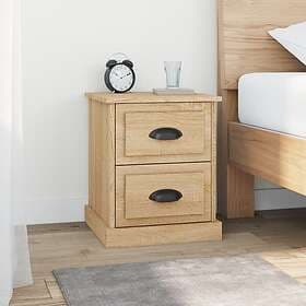 vidaXL Sängbord 2 st sonoma-ek 39x39x47.5 cm konstruerat trä 816151