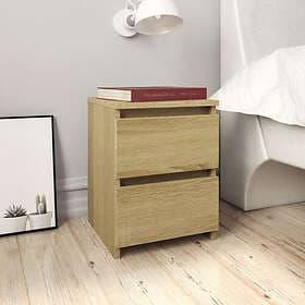 vidaXL Nightstand Sonoma Oak 30x30x40cm Engineered Wood 800519