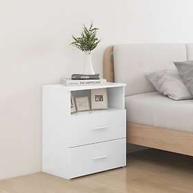 vidaXL Nightstand White 50x32x60cm Chipboard 803273
