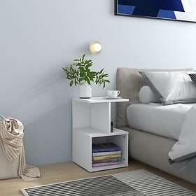 vidaXL Nightstand White 35x35x55cm Chipboard 806346