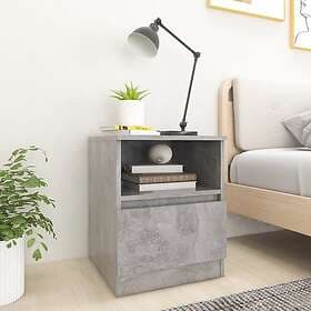 vidaXL Nightstand 2 pcs Concrete Grey 40x40x50cm Engineered Wood 806166