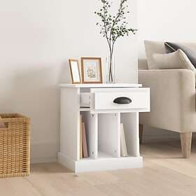 vidaXL Sängbord vit 43x36x50 cm 816344