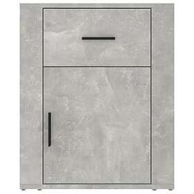 vidaXL Sängbord betonggrå 50x36x60 cm konstruerat trä 816724