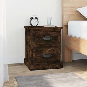vidaXL Nightstand Smoke Oak 39x39x47.5cm Constructed Wood 816155
