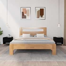 vidaXL Nightstand Black 50x46x50cm Constructed Wood 819535