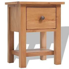 vidaXL Sängbord 36x30x47 cm massiv ek 243930
