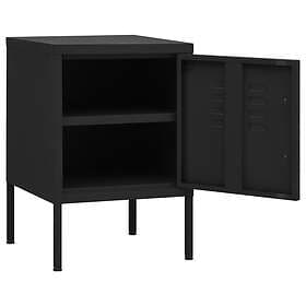 vidaXL Sängbord 2 st svart 35x35x51 cm stål 3095212