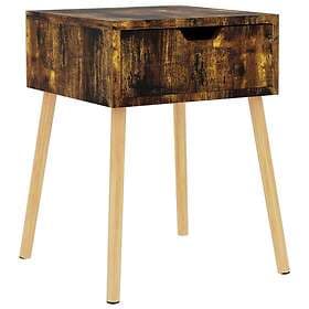 vidaXL Nightstand Smoke Oak 40x40x56cm Chipboard 326811