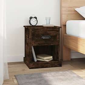 vidaXL Nightstand Smoke Oak 39x39x47.5cm Constructed Wood 816139