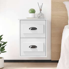 vidaXL Wall-mounted Nightstand 2 pcs White 41.5x36x53cm 816393