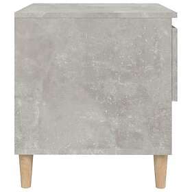 vidaXL Nightstand 2 pcs Concrete Grey 50x46x50cm Engineered Wood 819541