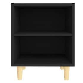 vidaXL Nightstand Black 40x30x50cm 805781