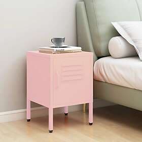 vidaXL Nightstand Pink 35x35x51cm Steel 336211