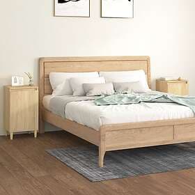 vidaXL Sängbord 2 st sonoma-ek 40x35x70 cm konstruerat trä 819635