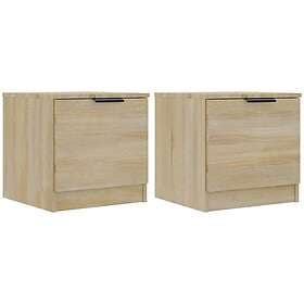 vidaXL Sängbord 2 st sonoma-ek 40x39x40 cm 811203