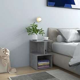 vidaXL Nightstand Concrete Grey 35x35x55cm Chipboard 806354