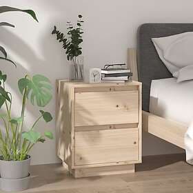 vidaXL Sängbord 40x35x50 cm massiv furu 813315