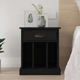 vidaXL Sängbord svart 43x36x50 cm 816346