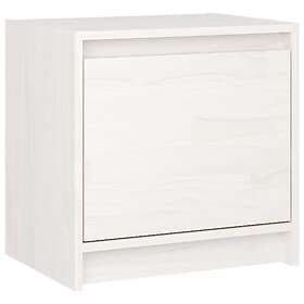 vidaXL Nightstand Set of 2 White 40x30.5x40cm Solid Pine 808116